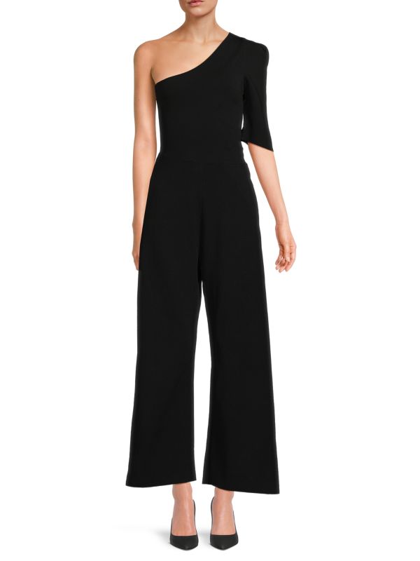 Stella McCartney One Shoulder Wide Leg Jumpsuit